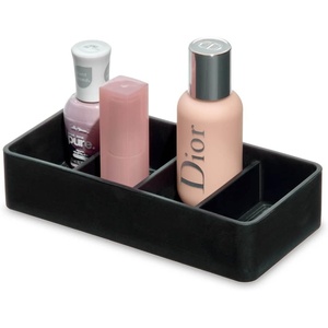 image:imageiDesign The Sarah Tanno Collection Silicone Makeup Palette Holder and Cosmetic Organizer Black4 Section