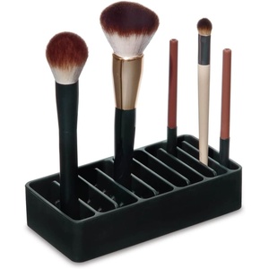 image:imageiDesign The Sarah Tanno Collection Silicone Makeup Palette Holder and Cosmetic Organizer BlackBrush Organizer