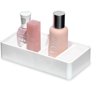 image:imageiDesign The Sarah Tanno Collection Silicone Makeup Palette Holder and Cosmetic Organizer White4 Section