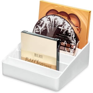 image:imageiDesign The Sarah Tanno Collection Silicone Makeup Palette Holder and Cosmetic Organizer WhitePallet Organizer