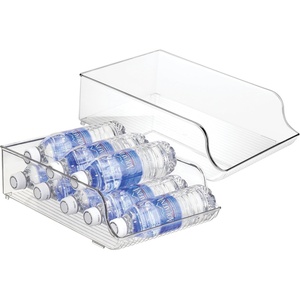 image:imageiDesign Water Bottle Organizer for Fridge Set of 4 Clear  Made in USAPack of 2