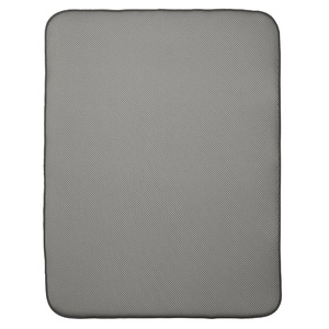 image:imageiDesign iDry Absorbent Kitchen Countertop Dish Drying Mat  18 x 9 Mini PewterIvoryMatte Black