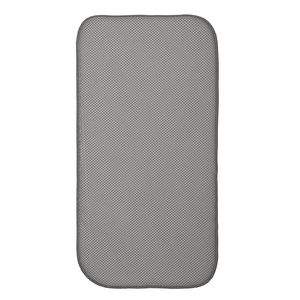 image:imageiDesign iDry Absorbent Kitchen Countertop Dish Drying Mat  18 x 9 Mini PewterIvoryPewterIvory