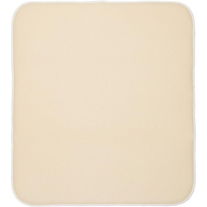 image:imageiDesign iDry Absorbent Kitchen Countertop Dish Drying Mat  18 x 9 Mini PewterIvoryWheat