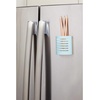 image:imageiDesign 85176 Magnetic Modern Pen and Pencil Holder Writing Utensil Storage Organizer for Kitchen Locker Home or Office Set of 1 Mint BlueMint Blue