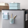 image:imageiDesign 85176 Magnetic Modern Pen and Pencil Holder Writing Utensil Storage Organizer for Kitchen Locker Home or Office Set of 1 Mint BlueMint Blue