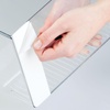 image:imageiDesign AFFIXX Plastic Wall Mount Organizer for Kitchen Bathroom Office Bedroom Garage Craft Room 35 x 11 x 65 Clear  For Kitchen Bathroom Office Bedroom Garage Craft Room35 x 11 x 65