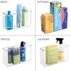 image:imageiDesign AFFIXX Plastic Wall Mount Organizer for Kitchen Bathroom Office Bedroom Garage Craft Room 35 x 11 x 65 Clear  For Kitchen Bathroom Office Bedroom Garage Craft Room35 x 11 x 65