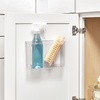image:imageiDesign AFFIXX Plastic Wall Mount Organizer for Kitchen Bathroom Office Bedroom Garage Craft Room 35 x 8 x 55 ClearPack of 1