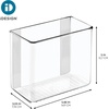 image:imageiDesign Adhesive Organizer Bin  Clear  DamageFree Hanging For Kitchen For Bathroom For OfficePack of 1