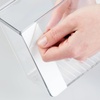 image:imageiDesign Adhesive Organizer Bin  Clear  DamageFree Hanging For Kitchen For Bathroom For OfficePack of 1