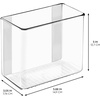 image:imageiDesign Adhesive Organizer Bin  Clear  DamageFree Hanging For Kitchen For Bathroom For OfficePack of 2