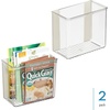 image:imageiDesign Adhesive Organizer Bin  Clear  DamageFree Hanging For Kitchen For Bathroom For OfficePack of 2