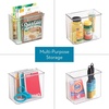 image:imageiDesign Adhesive Organizer Bin  Clear  DamageFree Hanging For Kitchen For Bathroom For OfficePack of 2
