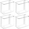 image:imageiDesign Adhesive Organizer Bin  Clear  DamageFree Hanging For Kitchen For Bathroom For OfficePack of 4