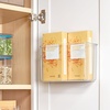 image:imageiDesign Adhesive Organizer Bin  Clear  DamageFree Hanging For Kitchen For Bathroom For OfficePack of 4