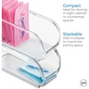 image:imageiDesign BPAFree Plastic Sugar Packet Holder The Linus Collection Clear  225 x 45 x 2 OrganizerPack of 1