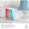 image:imageiDesign BPAFree Plastic Sugar Packet Holder The Linus Collection Clear  225 x 45 x 2 OrganizerPack of 1