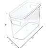 image:imageiDesign Crisp Fridge and Pantry Storage Bin with Handles Container for Food Drinks Produce Organization BPAFree 10 x 4 x 64 x 10 x 6