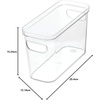 image:imageiDesign Crisp Fridge and Pantry Storage Bin with Handles Container for Food Drinks Produce Organization BPAFree 10 x 4 x 64 x 10 x 6