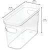 image:imageiDesign Crisp Fridge and Pantry Storage Bin with Handles Container for Food Drinks Produce Organization BPAFree 10 x 4 x 64 x 10 x 6