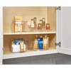 image:imageiDesign Crisp Plastic Stadium Spice Rack 3Tier Organizer for Kitchen Pantry Cabinet Countertops Vanity Office Craft Room 96 x 055 x 347Clear