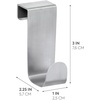 image:imageiDesign Forma Brushed Stainless Steel OverTheCabinet Storage Hook  1 x 225 x 3  OverTheCabinet StorageBrushed Ss