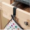 image:imageiDesign Forma Brushed Stainless Steel OverTheCabinet Storage Hook  1 x 225 x 3  OverTheCabinet StorageMatte Black