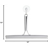 image:imageiDesign Forma Polished Stainless Steel Squeegee with Suction Storage Hook  12 x 75Polished