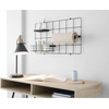 image:imageiDesign Jayce Metal Iron Holder Storage Basket for Modular Grid Wall System Organizer for Kitchen Bathroom Bedroom Office Basement Garage 825 x 575 x 5  Matte BlackMatte Black