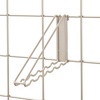 image:imageiDesign Jayce Metal Iron Holder Storage Basket for Modular Grid Wall System Organizer for Kitchen Bathroom Bedroom Office Basement Garage 825 x 575 x 5  Matte BlackSatin