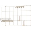 image:imageiDesign Jayce Metal Iron Holder Storage Basket for Modular Grid Wall System Organizer for Kitchen Bathroom Bedroom Office Basement Garage 825 x 575 x 5  Matte BlackSatin