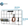 image:imageiDesign Jayce Metal Iron Holder Storage Basket for Modular Grid Wall System Organizer for Kitchen Bathroom Bedroom Office Basement Garage 825 x 575 x 5  Matte BlackMatte Black
