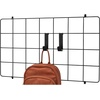 image:imageiDesign Jayce Metal Iron Holder Storage Basket for Modular Grid Wall System Organizer for Kitchen Bathroom Bedroom Office Basement Garage 825 x 575 x 5  Matte BlackMatte Black