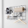 image:imageiDesign Jayce Metal Iron Holder Storage Basket for Modular Grid Wall System Organizer for Kitchen Bathroom Bedroom Office Basement Garage 825 x 575 x 5  Matte BlackMatte Black