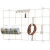 image:imageiDesign Jayce Metal Iron Holder Storage Basket for Modular Grid Wall System Organizer for Kitchen Bathroom Bedroom Office Basement Garage 825 x 575 x 5  Matte BlackSatin