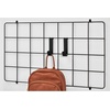 image:imageiDesign Jayce Metal Iron Holder Storage Basket for Modular Grid Wall System Organizer for Kitchen Bathroom Bedroom Office Basement Garage 825 x 575 x 5  Matte BlackMatte Black