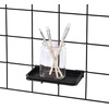 image:imageiDesign Jayce Metal Iron Holder Storage Basket for Modular Grid Wall System Organizer for Kitchen Bathroom Bedroom Office Basement Garage 825 x 575 x 5  Matte BlackMatte Black