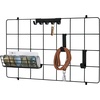 image:imageiDesign Jayce Metal Iron Holder Storage Basket for Modular Grid Wall System Organizer for Kitchen Bathroom Bedroom Office Basement Garage 825 x 575 x 5  Matte BlackMatte Black
