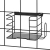 image:imageiDesign Jayce Metal Iron Holder Storage Basket for Modular Grid Wall System Organizer for Kitchen Bathroom Bedroom Office Basement Garage 825 x 575 x 5  Matte BlackMatte Black