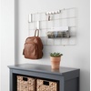 image:imageiDesign Jayce Metal Iron Holder Storage Basket for Modular Grid Wall System Organizer for Kitchen Bathroom Bedroom Office Basement Garage 825 x 575 x 5  Matte BlackSatin