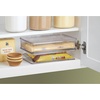image:imageiDesign Kitchen Binz BPAFree Plastic Stackable Organizer Box with Lid  726 x 1075 x 237 Clear  Stackable Storage Bin with LidPack of 1