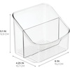image:imageiDesign Linus BPAFree Plastic 2Tier Packet Organizer 6 x 425 x 51 2 Section  BPAFree Plastic Space saverPack of 1