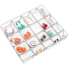 image:imageiDesign Linus Plastic BPAFree Fashion Jewelry Vanity and Drawer Organizer Tray for Rings Earrings Bracelets Necklaces 875 x 775 x 275 Set of 3 Clear1 Piece