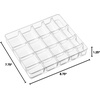 image:imageiDesign Linus Plastic BPAFree Fashion Jewelry Vanity and Drawer Organizer Tray for Rings Earrings Bracelets Necklaces 875 x 775 x 275 Set of 3 Clear1 Piece
