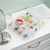 image:imageiDesign Linus Plastic BPAFree Fashion Jewelry Vanity and Drawer Organizer Tray for Rings Earrings Bracelets Necklaces 875 x 775 x 275 Set of 3 Clear2 Piece