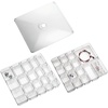 image:imageiDesign Linus Plastic BPAFree Fashion Jewelry Vanity and Drawer Organizer Tray for Rings Earrings Bracelets Necklaces 875 x 775 x 275 Set of 3 Clear2 Piece