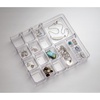 image:imageiDesign Linus Plastic BPAFree Fashion Jewelry Vanity and Drawer Organizer Tray for Rings Earrings Bracelets Necklaces 875 x 775 x 275 Set of 3 Clear2 Piece
