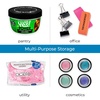 image:imageiDesign Plastic Divided Storage Organizer  5 x 105 x 35 Clear Bin  The Linus CollectionPack of 1