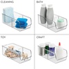 image:imageiDesign Plastic Divided Storage Organizer  5 x 105 x 35 Clear Bin  The Linus CollectionPack of 2